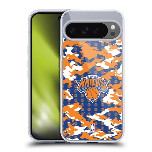 NBA New York Knicks Camouflage Soft Gel Case for Google Pixel 9 Pro XL