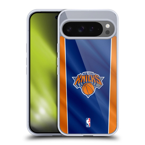 NBA New York Knicks Vertical Banner Soft Gel Case for Google Pixel 9 Pro XL