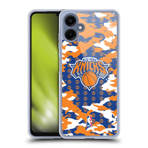 NBA New York Knicks Camouflage Soft Gel Case for Samsung Galaxy A06 4G