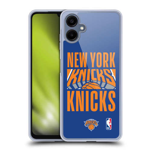 NBA New York Knicks Typography Soft Gel Case for Samsung Galaxy A06 4G