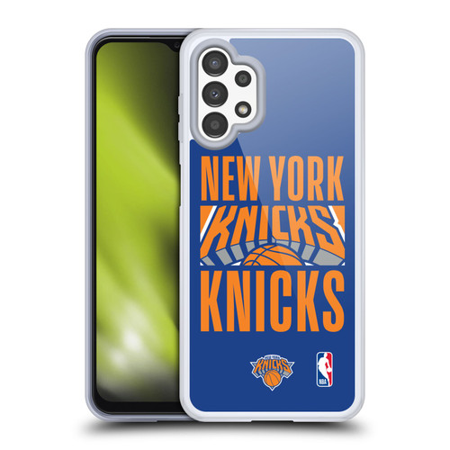 NBA New York Knicks Typography Soft Gel Case for Samsung Galaxy A13 (2022)
