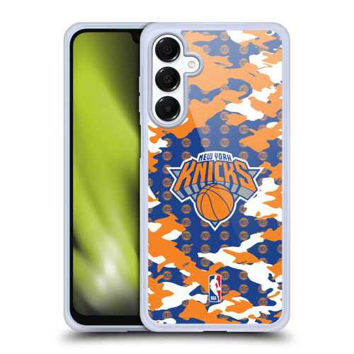 NBA New York Knicks Camouflage Soft Gel Case for Samsung Galaxy A16 5G & MagSafe