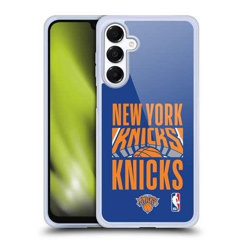NBA New York Knicks Typography Soft Gel Case for Samsung Galaxy A16 5G & MagSafe