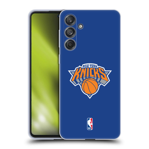 NBA New York Knicks Plain Soft Gel Case for Samsung Galaxy M55 5G