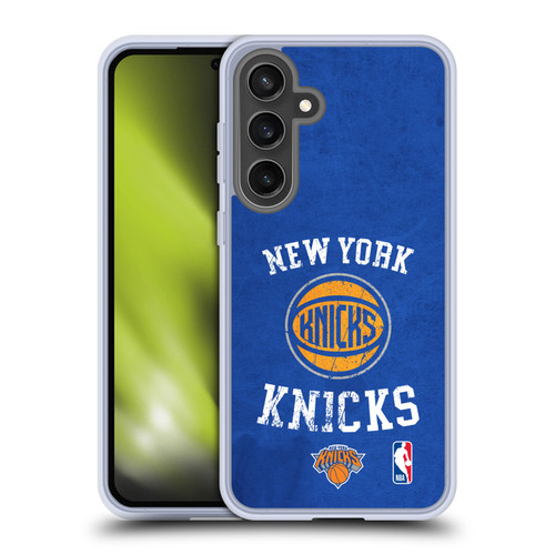 NBA New York Knicks Distressed Soft Gel Case for Samsung Galaxy S24 FE & MagSafe