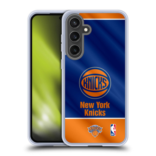 NBA New York Knicks Horizontal Banner Soft Gel Case for Samsung Galaxy S24 FE & MagSafe