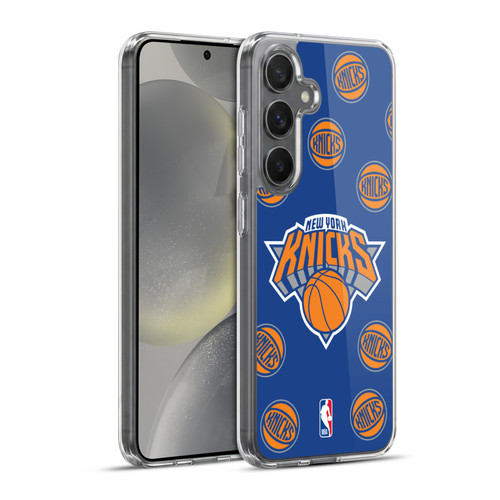 NBA New York Knicks Patterns Soft Gel Case for Samsung Galaxy S24+ 5G & MagSafe