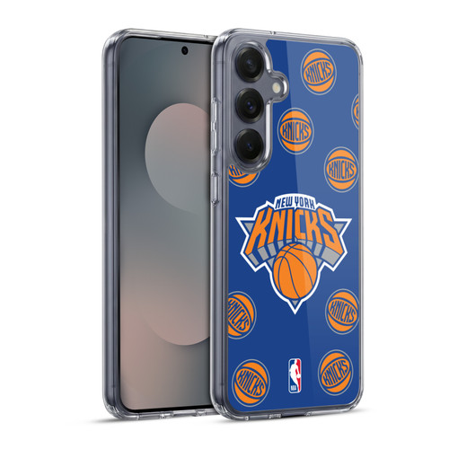NBA New York Knicks Patterns Soft Gel Case for Samsung Galaxy S25+ & MagSafe