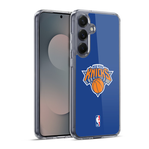 NBA New York Knicks Plain Soft Gel Case for Samsung Galaxy S25+ & MagSafe