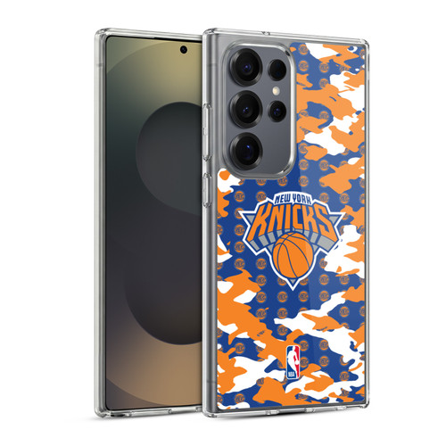 NBA New York Knicks Camouflage Soft Gel Case for Samsung Galaxy S25 Ultra & MagSafe