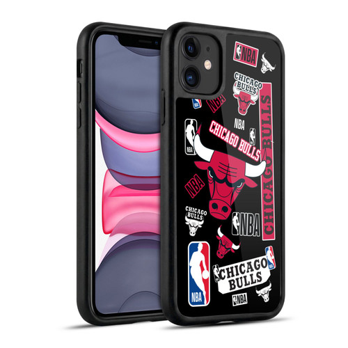 NBA Chicago Bulls Sticker Collage Gel Armour Case For Apple iPhone 11