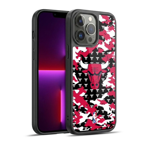 NBA Chicago Bulls Camouflage Gel Armour Case For Apple iPhone 13 Pro Max