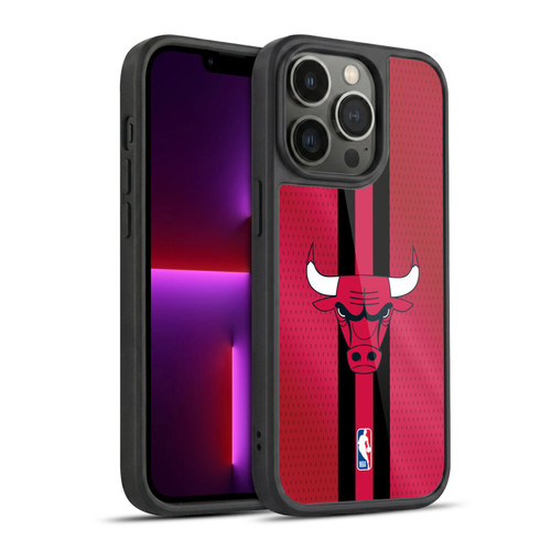 NBA Chicago Bulls Stripes Gel Armour Case For Apple iPhone 13 Pro