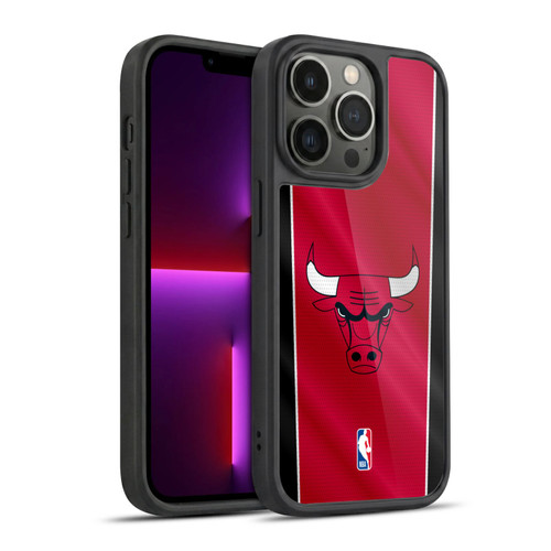 NBA Chicago Bulls Vertical Banner Gel Armour Case For Apple iPhone 13 Pro