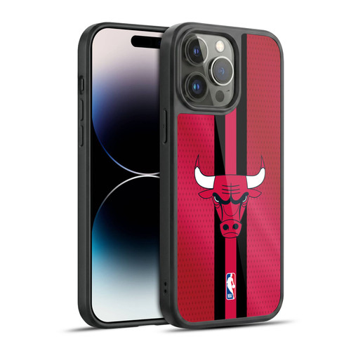NBA Chicago Bulls Stripes Gel Armour Case For Apple iPhone 14 Pro Max