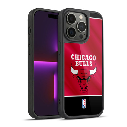 NBA Chicago Bulls Horizontal Banner Gel Armour Case For Apple iPhone 14 Pro