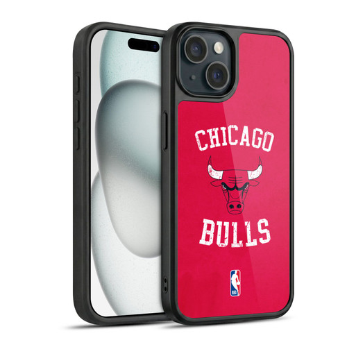 NBA Chicago Bulls Distressed Gel Armour Case For Apple iPhone 15