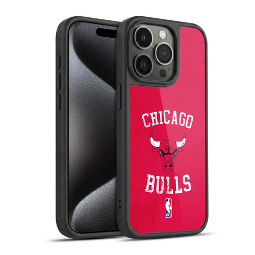 NBA Chicago Bulls Distressed Gel Armour Case For Apple iPhone 15 Pro