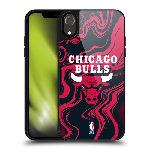 NBA Chicago Bulls Marble Agates Gel Armour Case For Apple iPhone XR