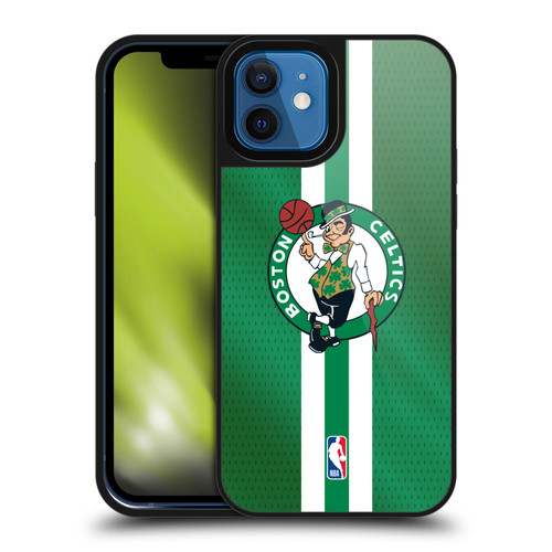 NBA Boston Celtics Stripes Gel Armour Case For Apple iPhone 12 / iPhone 12 Pro