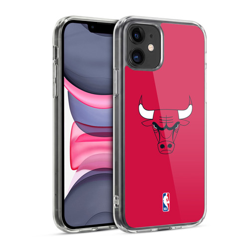 NBA Chicago Bulls Plain Soft Gel Case for Apple iPhone 11