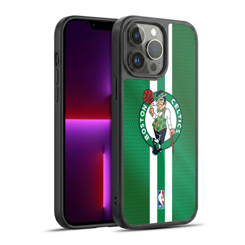 NBA Boston Celtics Stripes Gel Armour Case For Apple iPhone 13 Pro Max