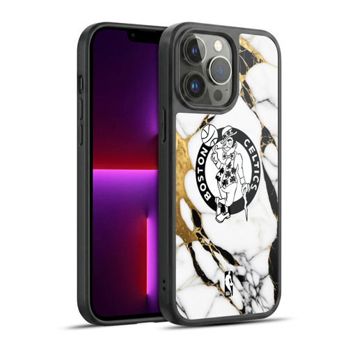 NBA Boston Celtics White Marble Gel Armour Case For Apple iPhone 13 Pro Max