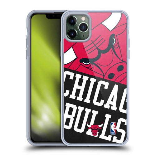 NBA Chicago Bulls Half Oversized Soft Gel Case for Apple iPhone 11 Pro Max & MagSafe