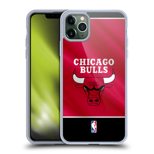 NBA Chicago Bulls Horizontal Banner Soft Gel Case for Apple iPhone 11 Pro Max & MagSafe