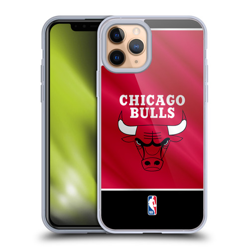 NBA Chicago Bulls Horizontal Banner Soft Gel Case for Apple iPhone 11 Pro & MagSafe