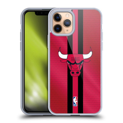 NBA Chicago Bulls Stripes Soft Gel Case for Apple iPhone 11 Pro & MagSafe