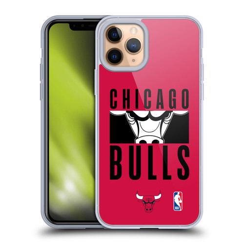 NBA Chicago Bulls Typography Soft Gel Case for Apple iPhone 11 Pro & MagSafe