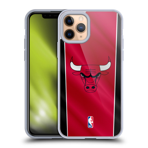 NBA Chicago Bulls Vertical Banner Soft Gel Case for Apple iPhone 11 Pro & MagSafe