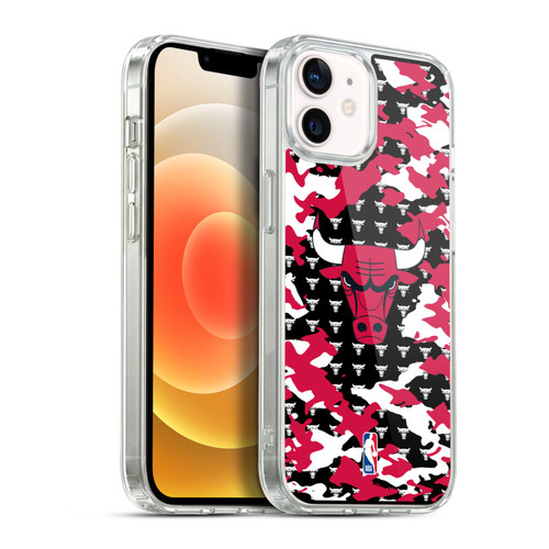 NBA Chicago Bulls Camouflage Soft Gel Case for Apple iPhone 12 / iPhone 12 Pro & MagSafe