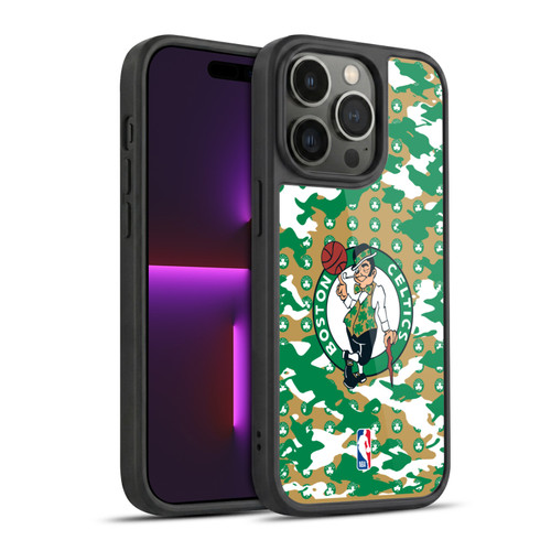 NBA Boston Celtics Camouflage Gel Armour Case For Apple iPhone 14 Pro
