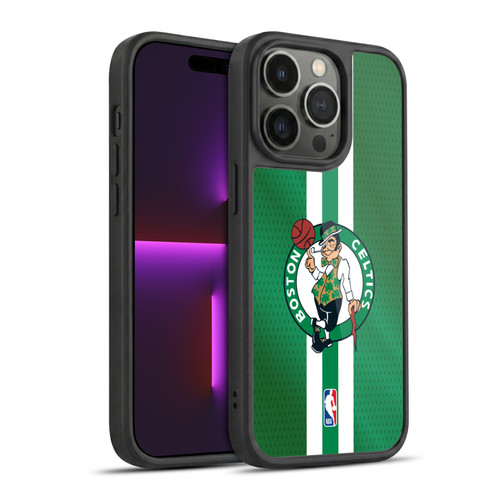 NBA Boston Celtics Stripes Gel Armour Case For Apple iPhone 14 Pro