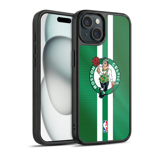 NBA Boston Celtics Stripes Gel Armour Case For Apple iPhone 15