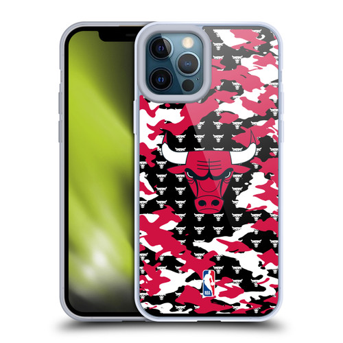 NBA Chicago Bulls Camouflage Soft Gel Case for Apple iPhone 12 Pro Max & MagSafe