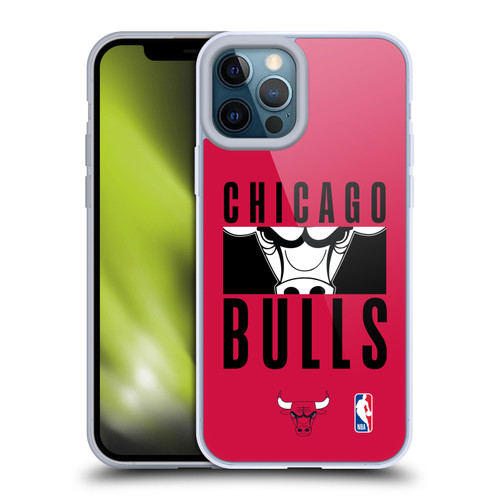 NBA Chicago Bulls Typography Soft Gel Case for Apple iPhone 12 Pro Max & MagSafe