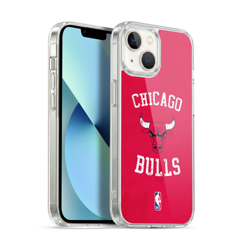 NBA Chicago Bulls Distressed Soft Gel Case for Apple iPhone 13