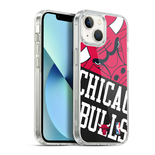 NBA Chicago Bulls Half Oversized Soft Gel Case for Apple iPhone 13