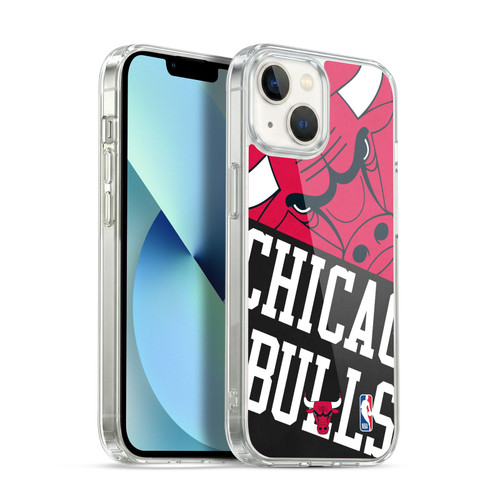 NBA Chicago Bulls Half Oversized Soft Gel Case for Apple iPhone 13