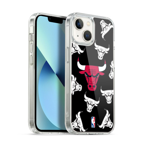 NBA Chicago Bulls Patterns Soft Gel Case for Apple iPhone 13