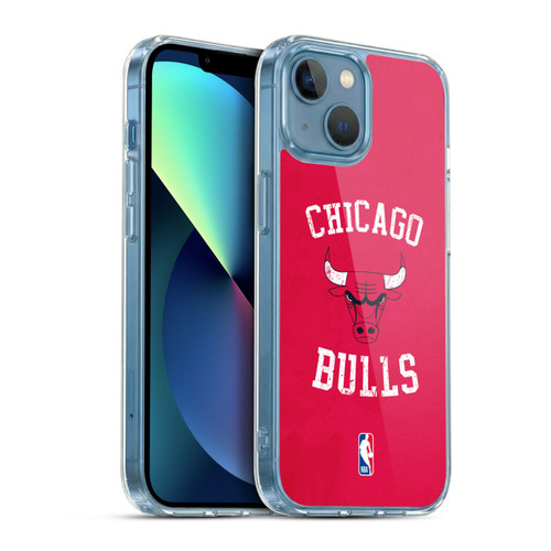 NBA Chicago Bulls Distressed Soft Gel Case for Apple iPhone 13 Mini & MagSafe