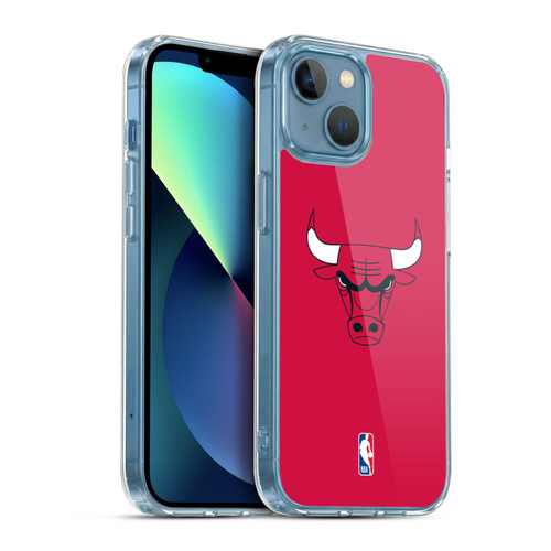 NBA Chicago Bulls Plain Soft Gel Case for Apple iPhone 13 Mini & MagSafe