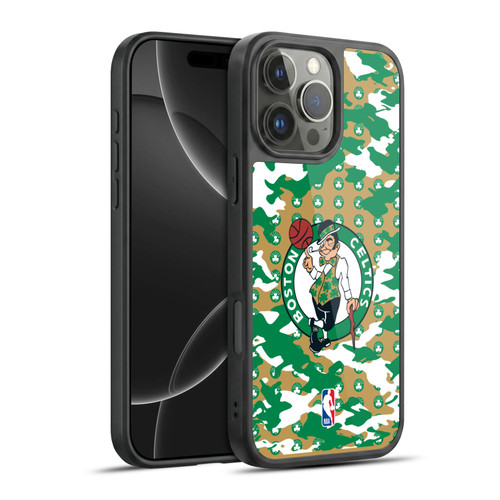 NBA Boston Celtics Camouflage Gel Armour Case For Apple iPhone 16 Pro Max