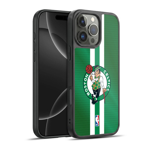 NBA Boston Celtics Stripes Gel Armour Case For Apple iPhone 16 Pro Max