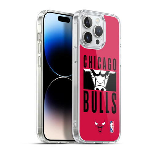 NBA Chicago Bulls Typography Soft Gel Case for Apple iPhone 13 Pro Max & MagSafe