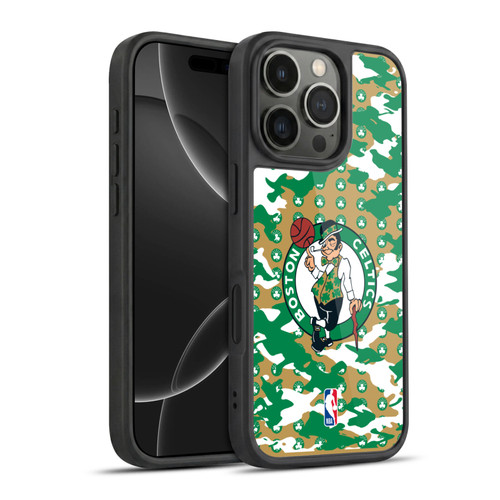 NBA Boston Celtics Camouflage Gel Armour Case For Apple iPhone 16 Pro