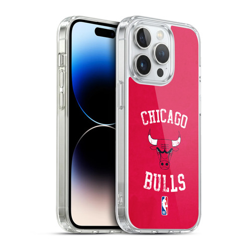 NBA Chicago Bulls Distressed Soft Gel Case for Apple iPhone 13 Pro & MagSafe